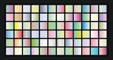 Set of 72 SoftLight Editable Gradients vector