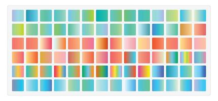 Set of 84 Rainbow, Peach, Teal and Gradients Editable Gradients vector
