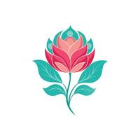 Blooming Wonders Exquisite Flower Design vector