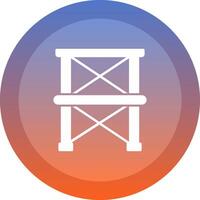 Scaffolding icon. colored outline icon style. vector