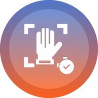 Hand Recognition Icon Symbol Art Sign vector