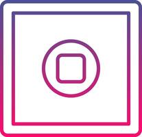 Stop Button Icon Symbol Art Sign vector