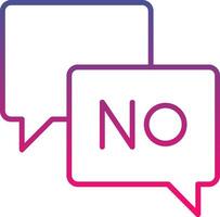 Say No Creative Icon Symbol Art Sign vector