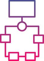 Flowchart Creative Icon Symbol Art Sign vector