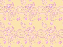 Surface indian on curled wrapping. Meditating repeat by paisley clothes. Image bohemian on western decoration. vector