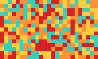 a colorful pixel pattern with red, yellow and blue squares vector