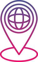 Geospatial Technology Icon Symbol Art Sign vector