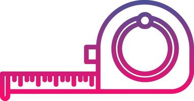 Measuring Tape icon. colored outline icon style. vector