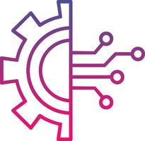 Digital Transformation Icon Symbol Art Sign vector