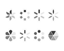 a set of different shapes and colors on a white background vector