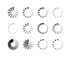 a set of different types of circles vector