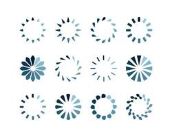 set of different types of circles and arrows vector