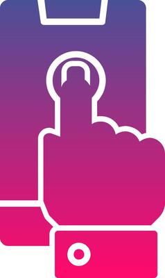 Touchscreen Creative Icon Symbol Art Sign