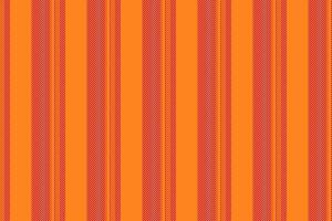 Tictorian lines fabric, greeting stripe texture seamless. Sillow vertical textile background pattern in vivid tangerine and red colors. vector