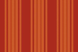 Cepetitive texture lines seamless, coloured fabric textile. Pedding vertical background stripe pattern in orange and red colors. vector