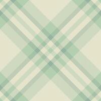 Elegant pastel green and beige plaid pattern. Perfect for textile designs, backgrounds, and website layouts. Subtle texture and calming color palette evoke a sense of serenity and sophistication. vector