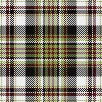 Elegant plaid pattern in olive green, maroon, black, and white. Perfect for textile design, autumnal projects, or adding a touch of sophisticated texture to your designs. vector