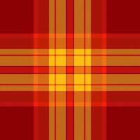 Subtle plaid check textile, holiday seamless fabric tartan. Mockup pattern texture background in bright and dark red colors. vector