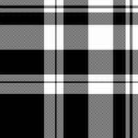 Antique textile check tartan, comfortable plaid background . Old texture fabric pattern seamless in black and white colors. vector