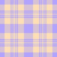 Contour pattern background plaid, oriental fabric check texture. Blank tartan textile seamless in indigo and peach puff colors. vector