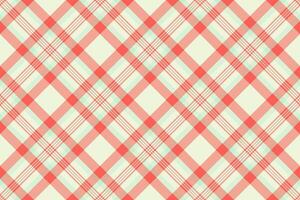 Elegant coral and mint green plaid pattern. Perfect for textile design, website backgrounds, scrapbooking, or wrapping paper. vector