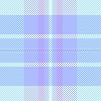 Weave tartan texture textile, card check seamless plaid. Artwork pattern background fabric in blue and cyan colors. vector