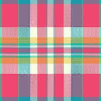 Improvement pattern fabric textile, dye background texture check. Installing tartan plaid seamless in red and light colors. vector
