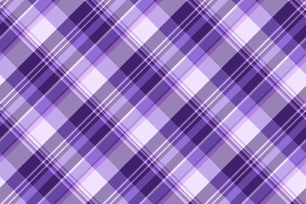 Day textile plaid , guy seamless background tartan. Cloth texture fabric check pattern in violet and light colors.