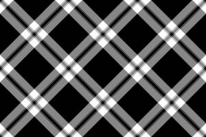 Sleek monochrome plaid pattern. Elegant black, white, and gray intersecting lines create a timeless, versatile design perfect for fashion, web, or print projects. vector