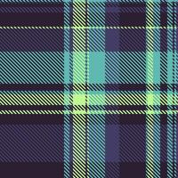 Path check texture pattern, nostalgic seamless plaid . Wide textile tartan background fabric in dark and indigo colors. vector