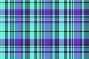Backdrop seamless texture background, vintage tartan fabric. Stroke pattern check plaid textile in teal and violet colors. vector