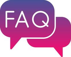 Faq Creative Icon Symbol Art Sign vector