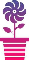Flowerpot Creative Icon Symbol Art Sign vector