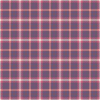 Effect fabric pattern, robe tartan seamless texture. Decor background check plaid textile in red and pastel colors. vector