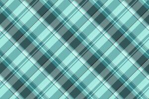 50s background fabric textile, flowing plaid check. Fuzzy texture seamless pattern tartan in teal and light colors. vector