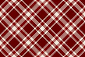 Femininity pattern fabric background, oilcloth seamless plaid texture. Business textile tartan check in red and white colors. vector
