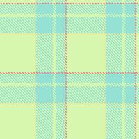 Delightful pastel plaid pattern in soft mint green and pale yellow. Ideal for textile design, website backgrounds, or crafting projects. vector