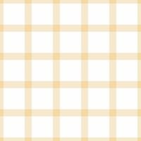 Glamour fabric texture seamless, upscale check background pattern. Modern textile plaid tartan in amber and white colors. vector