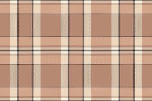 Elegant neutral plaid pattern in soft beige and brown tones. Perfect for textile designs, website backgrounds, or autumnal themed projects. This seamless texture evokes warmth and sophistication. vector