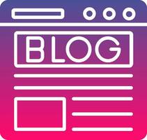 Blog Creative Icon Symbol Art Sign vector