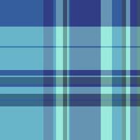 Comfortable check tartan seamless, dining room textile background texture. Advertisement pattern fabric plaid in cyan and blue colors. vector