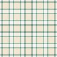 a green and white plaid fabric background vector