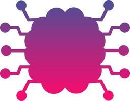 Brain Creative Icon Symbol Art Sign vector
