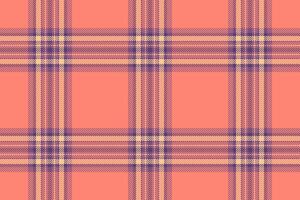 a plaid pattern in orange and blue vector