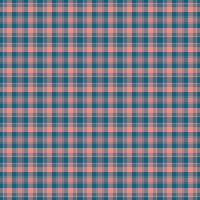 Mens shirt background pattern textile, man tartan plaid texture. Border check fabric seamless in red and cyan colors. vector