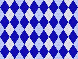 Stylish argyle pattern in blue and light blue hues, accented by thin red dashed lines. Perfect for textile designs, website backgrounds, or adding a touch of sophisticated texture to your projects. vector