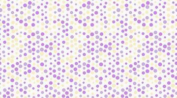 a purple and yellow polka dot pattern vector