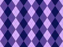 Elegant argyle pattern in shades of purple and navy. Perfect for backgrounds, textiles, fashion, and website design. Sophisticated geometric texture offers a timeless and versatile aesthetic. vector