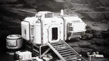 Space Station Constructed on the Moon video