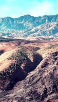 Aerial view of desert at the Libya video